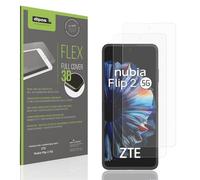 dipos FLEX 2x Protection ecrán mat compatible avec ZTE Nubia Flip 2 5G Films de protection d'écran, antireflet, 100% de couverture d'écran, compatible Fingerprint, case-friendly, Full Cover