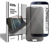 dipos I 2-côtés Protection écran de Confidentialité Compatible avec Samsung Galaxy S4 (Format en Hauteur) 2 pièces I Protecteur d'écran Privacy Anti-Espion