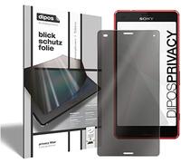 dipos I 2-côtés Protection écran de Confidentialité Compatible avec Sony Xperia Z3 Compact (Format en Hauteur) I Protecteur d'écran Privacy Anti-Espion
