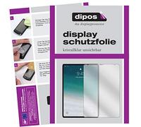 dipos I 2X Protection ecrán Compatible avec Apple iPad Pro 12.9 Pouce LTE (2020) Films de Protection d'écran Transparent