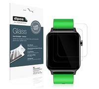 dipos I 2X Protection ecrán Compatible avec Judneer 1,4 Pouce Smartwatch Verre Souple Film Protecteur 9H