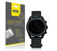 dipos I 2x Protection écran compatible avec Omega x Swatch Speedmaster Moonswatch - recouvre 100% de l'écran I 3D Full Coverfilms de protection