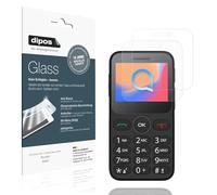 dipos I 2x Protection ecrán mat compatible avec Alcatel 3085 Verre souple Film Protecteur 9H