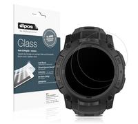 dipos I 2x Protection ecrán mat compatible avec Garmin Instinct 3 AMOLED Tactical Edition 50mm Verre souple Film Protecteur 9H