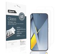 dipos I 2x Protection ecrán mat compatible avec Poco F8 Pro Verre souple Film Protecteur 9H