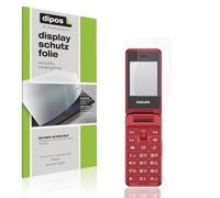 dipos I 4x Protection ecrán mat compatible avec Philips Xenium E2601 Films de protection d'écran
