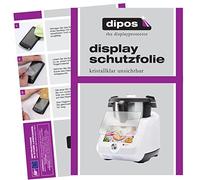 dipos I Film de protection d'écran compatible avec Monsieur Cuisine Smart SKMS 1200 A1 Transparent