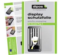 Dipos I Lot de 2 films de protection d'écran mats compatibles avec Alcatel Pop4