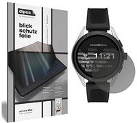 dipos I Protection écran de Confidentialité Compatible avec Emporio Armani Smartwatch 3 Protecteur d'écran Privacy Anti-Espion