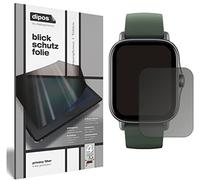 dipos Protection écran anti-espion pour Amazfit GTS 2e | Film mat, filtre de confidentialité 4 directions, sur mesure, anti-rayures, sans bulles, adhésion sans colle