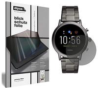 dipos I Protection écran de Confidentialité Compatible avec Fossil Gen 5 Smartwatch Protecteur d'écran Privacy Anti-Espion