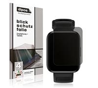 dipos Protection écran anti-espion pour Realme Watch 3 | Film mat, filtre de confidentialité 4 directions, sur mesure, anti-rayures, sans bulles, adhésion sans colle