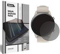 dipos Protection écran anti-espion pour Xiaomi Mi Watch | Film mat, filtre de confidentialité 4 directions, sur mesure, anti-rayures, sans bulles, adhésion sans colle