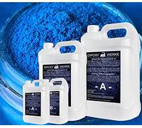 Dipoxy Résine époxy 2K-700 avec pigment 2,25 kg + 30 g Blau04.