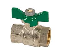 Dipra 200055 Vanne à Sphère à Poignée Papillon, Passage Intégral, NF, FF20/27, Bronze