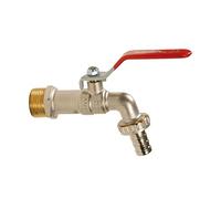 Dipra 220044 Robinet de Puisage Extérieur à Sphère, Entrée M15/21, Sortie 20/27, diamètre 15mm