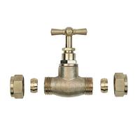 Dipra 370044 Robinet d'arrêt, Bronze