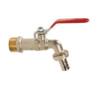 Dipra 391444 Robinet de Puisage Extérieur à Soupape, Entrée M15/21, Sortie 15/21, diamètre 15mm, Laiton Chromé