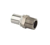 Dipra 721154 Raccord Multicouche à Sertir Droit Fixe, Mâle M20/27, diamètre 20 mm
