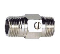 Dipra 892101 - Vanne chromée poignée plate MM15/21 - 12/17