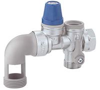 Dipra 904060 Groupe sécurité coudé Anti-calcaire Chauffe Eau, Bleu