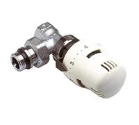 Dipra 941131 Robinet Thermostatique pour Chauffage avec Raccord automatique étanche, équerre, 12/17