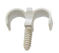 Dipra 94204 Collier de Fixation Double pour Tube PER, diamètre 20mm (emballage sachet de 10 pièces) Gris
