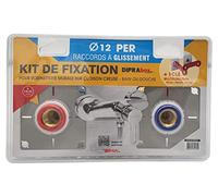 DIPRA - Boîtier d’Encastrement DIPRABOX-PER Ø12 - Système à Glissement - Sortie Double avec Raccords Femelle 15/21