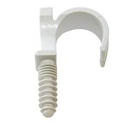 DIPRA - Colliers de fixation doubles pour tube PER Ø12 mm - lot de 10 - gris - support de tube plomberie