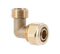 DIPRA - Coude Mâle à Compression - Tube PER D12 - M 15/21