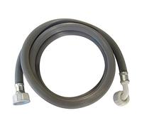 Dipra - Flexible d’Alimentation 2,00 m pour Machine à Laver - PVC - Embouts Femelle 20/27 (3/4) + Femelle Coudée 20/27 (3/4)