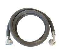 Dipra - Flexible d’Alimentation 2,50 m pour Machine à Laver - PVC - Embouts Femelle 20/27 (3/4) + Femelle Coudée 20/27 (3/4)