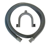 Dipra Flexible d'évacuation lave-linge 2-50 m - Polypropylène - Embouts Ø19/Ø22 - Crosse PVC