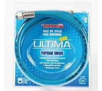 DIPRA - Flexible Gaz Naturel Inox Vitagaz 1,50 m - Raccords Femelle 15/21 - Certifié NF