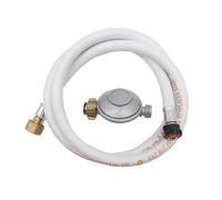 Dipra - Flexible Renforcé Gaz Butane + Détendeur A Visser - Norme NF D 36-112 - Validité 10 ans - Longueur 1,5 m