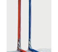 DIPRA - Guide tube équerre en laiton pour tube PER Ø20 mm - accessoire plomberie PER