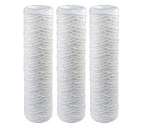 DIPRA - Kit de 3 cartouches anti-impuretés jetables à joint plat - Filtration eau - Polypropylène bobiné