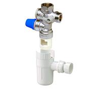 DIPRA - Kit Groupe de Sécurité Vertical Anticalcaire + Entonnoir Siphon - Filetage F20/27 - Certifié NF - Tarage 7 Bars