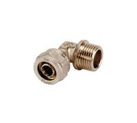 Dipra 128044 Raccord Multicouche à Compression Coude, Mâle M15/21, diamètre 16mm