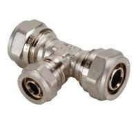 Dipra 124304 Raccord Multicouche à Compression, Té Réduit, diamètre 20-16-20 mm
