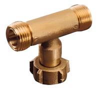 DIPRA - Raccord en T pour le raccordement de 2 bouteilles de butane ou propane