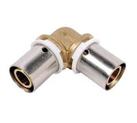 DIPRA - Raccord PER à sertir coude égal Ø12 mm - raccord angle 90° pour tube PER - plomberie