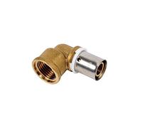 DIPRA - Raccord PER à sertir coude femelle F15/21 (1/2") - Ø12 mm - raccord plomberie PER