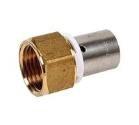 DIPRA - Raccord PER à sertir droit femelle fixe F20/27 (3/4") - Ø20 mm - raccord plomberie PER