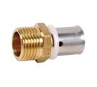 Dipra 731044 Raccord PER à Sertir Droit Fixe, Mâle M15/21, diamètre 12mm