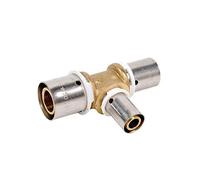 DIPRA - Raccord PER à sertir té réduit Ø20-16-16 mm - raccord en T pour tube PER - plomberie