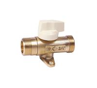 DIPRA - Robinet droit gaz naturel d'installation intérieure simple avec patte MM 20/27 - Certifié NF