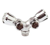 DIPRA - Robinet en Y double sortie chromé - robinet alimentation machine à laver