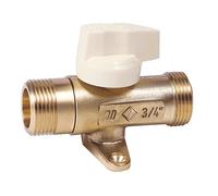 DIPRA - Robinet Gaz Naturel 20/27 - Filetage Mâle/Mâle 20/27 - Pour Installation Gaz Naturel