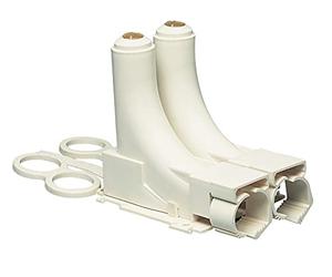 DIPRA - Sortie de dalle double pour tube PER Ø12 et Ø16 mm - sortie plomberie